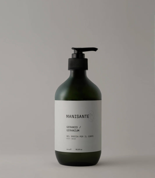 Hochwertiges italienisches Duschgel mit Pumpspender, recyclebare Verpackung