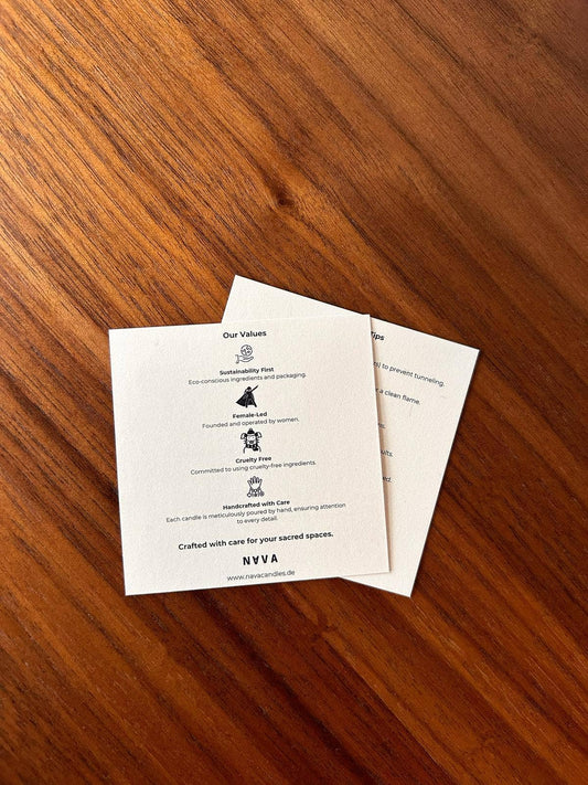 Informationen / Anleitung zur Kerze in Papierform