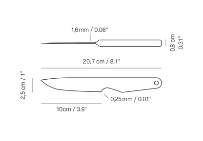 Geschmiedetes Gemüsemesser aus Edelstahl